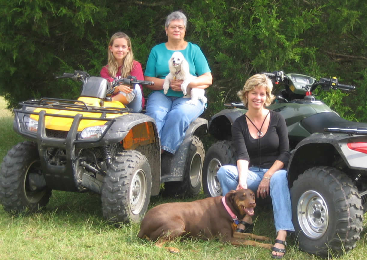 Anne enjoys hunting with her family