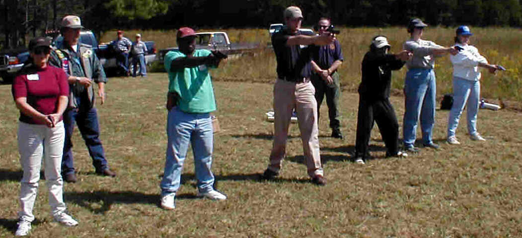 Students in the 'ready' position