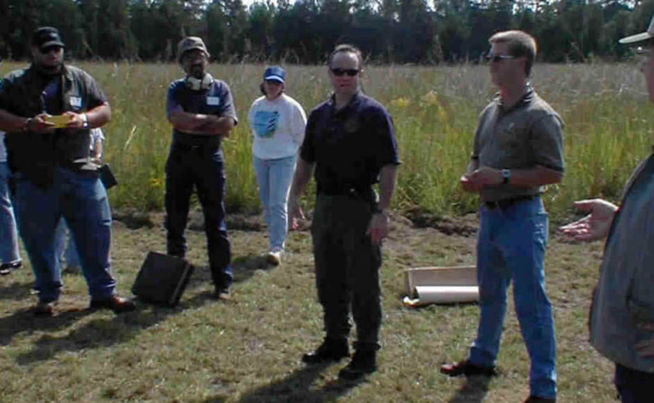 CWP Instructor discussing the importance of gun safety during the firing portion of a CWP course