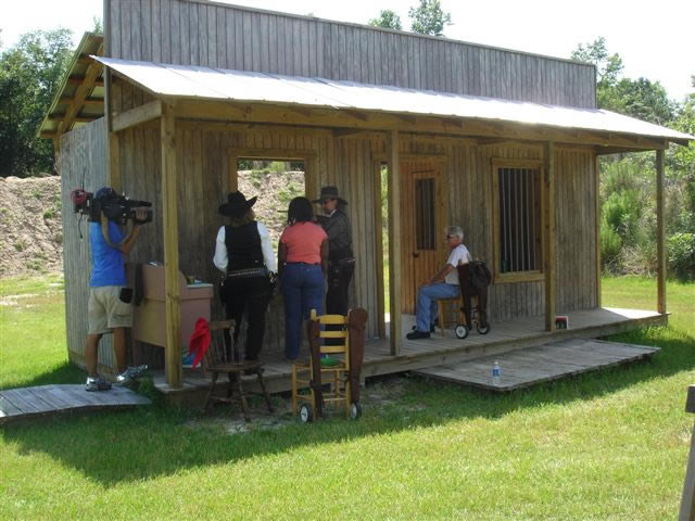 Everyone had fun at the Cowboy Action Shooting bay.
