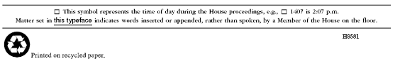 Congressional Record Disclosure
