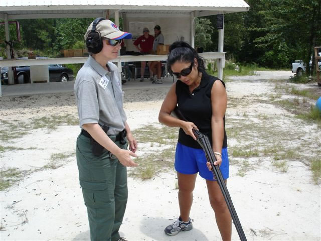 Everyone had fun at the Cowboy Action Shooting bay.